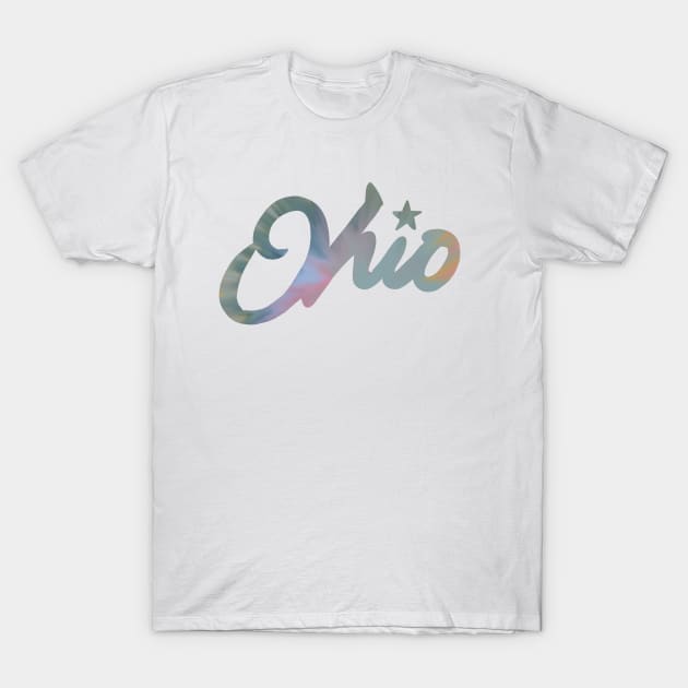 Ohio Tie Dye Retro State Welcome Sign T-Shirt by maccm